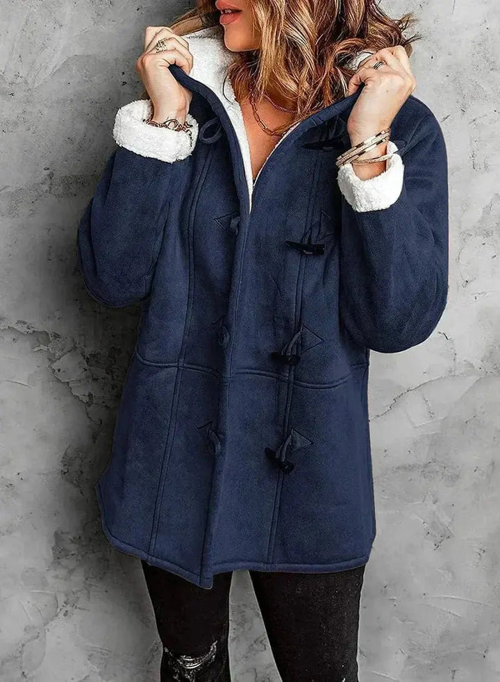 Amelia | Fleece-Lined Hooded Coat