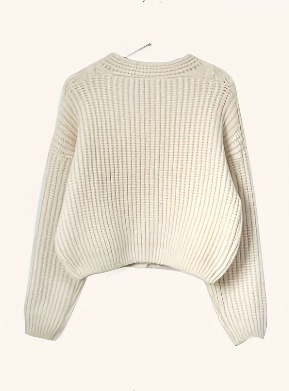 Women's Oversized Cable-Knit Button-Front Cardigan Jumper